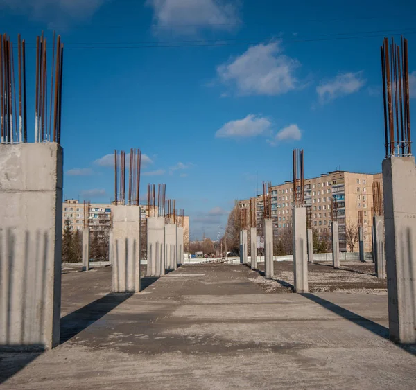 Kryvyi Rih Ukraine 2007 Construção Edifício Através Fôrma Móvel — Fotografia de Stock