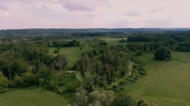 Sakin doğal manzara havadan görüntüleri