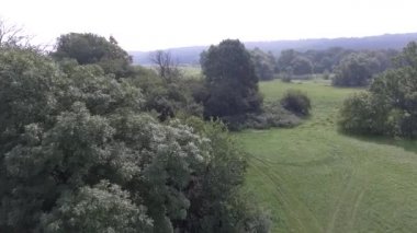 Sakin doğal manzara havadan görüntüleri