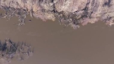 Sakin doğal manzara havadan görüntüleri