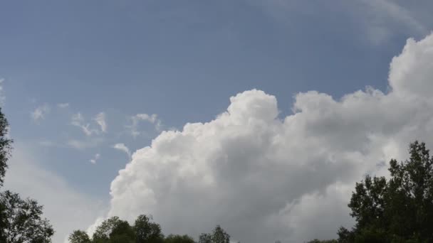 Images Ciel Avec Nuages Mouvants Avec Espace Copie — Video