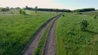 Sakin doğal manzara havadan görüntüleri