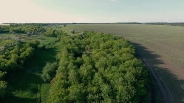 Sakin doğal manzara havadan görüntüleri