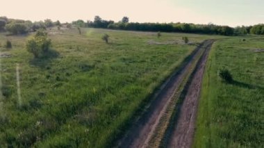 Sakin doğal manzara havadan görüntüleri