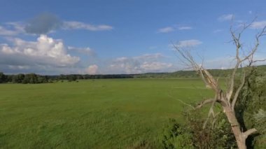 Sakin doğal manzara havadan görüntüleri