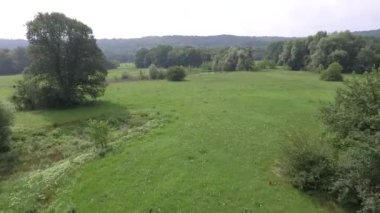 Sakin doğal manzara havadan görüntüleri