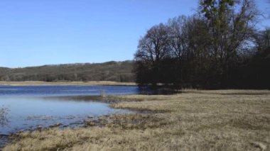 Sakin doğal manzara havadan görüntüleri