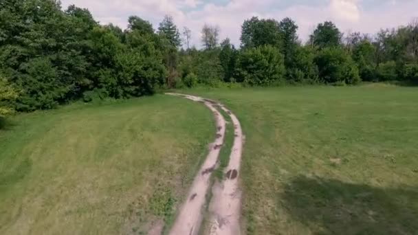 Aerial Footage Lugna Naturliga Landskapet — Stockvideo