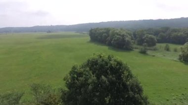 Sakin doğal manzara havadan görüntüleri