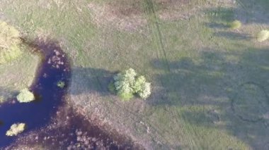 Sakin doğal manzara havadan görüntüleri