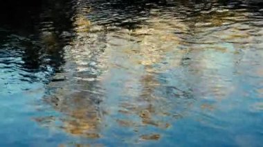 nehrin dalgalı su yüzeyinin sakin görüntüleri