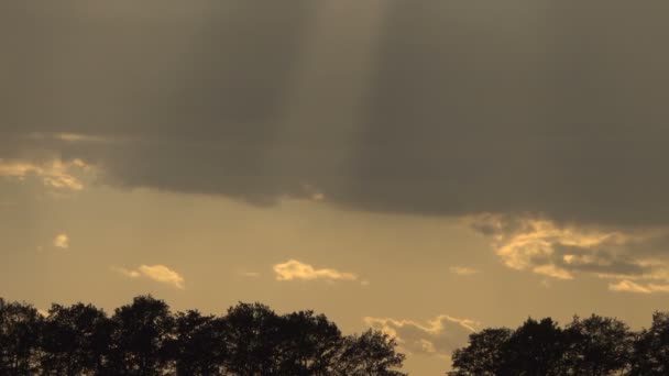 Hermoso Cielo Colorido Atardecer — Vídeos de Stock