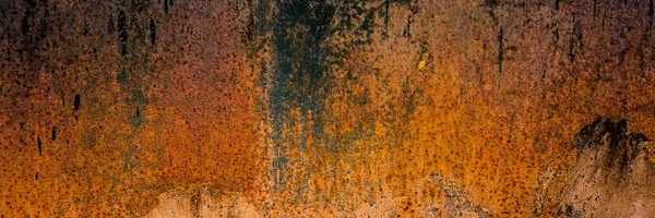 Surface de l'ancienne tôle recouverte de corrosion et de rouille . — Photo