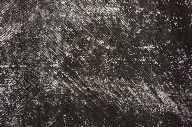 Çizik izleri olan hasarlı siyah alçı yüzeyi. Tasarım için arkaplan.