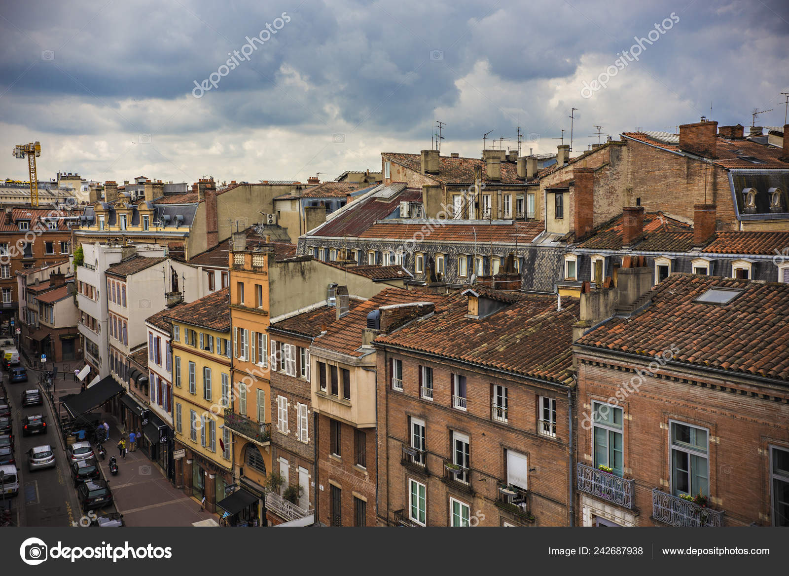 Tiled Roofs Old Town Toulouse Toulouse Pink City Ville Rose Stock Editorial Photo C Natalia Milko Gmail Com