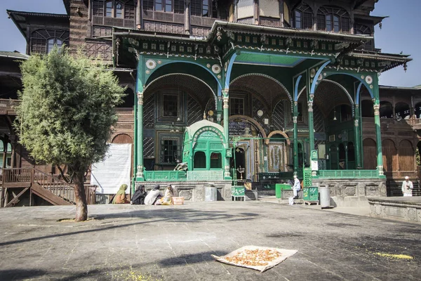 Mezquita Antigua Khanqah Moula Casco Antiguo Srinagar Jammu Cachemira India — Foto de Stock