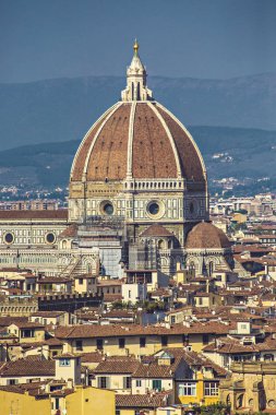 Michelangelo Meydanı Floransa, İtalya Floransa Duomo havadan görünümü