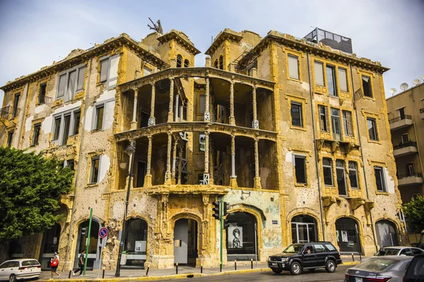 Beit Beirut Edificio Del Museo Centro Cultural Urbano Dedicado Historia — Foto de Stock