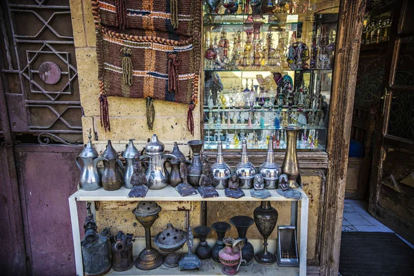 Tienda Recuerdos Viejo Cairo Zona Copta Del Casco Antiguo Cairo — Foto de Stock