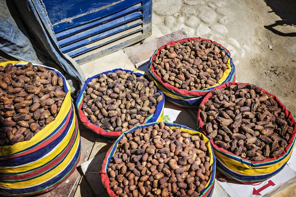 Siwa Mısır Piyasada Kuru Tarihler — Stok fotoğraf