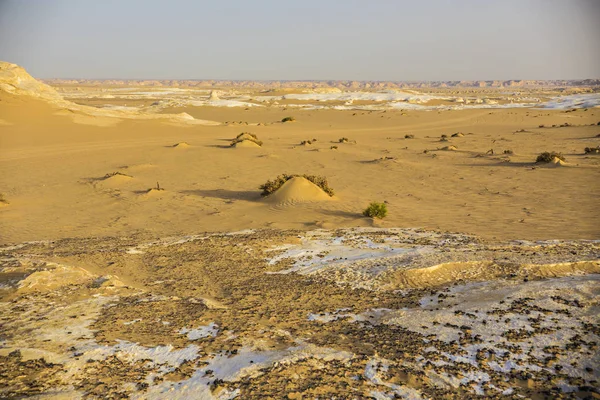 Paisaje Del Desierto Egipto Desierto Blanco Egipto Farafra Piedras Blancas — Foto de Stock