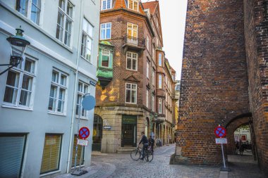 Copenhagen, Danimarka - Haziran 2018: Copenhagen cityscape güzel güneşli gün, Danimarka