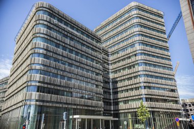 Malmo İsveç'te güneşli günde bina Üniversitesi