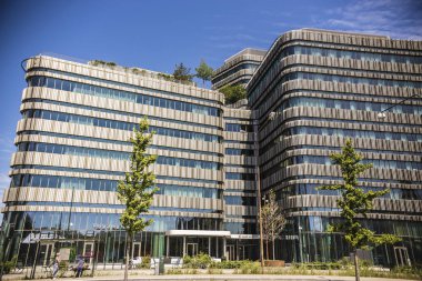 Malmo İsveç'te güneşli günde bina Üniversitesi