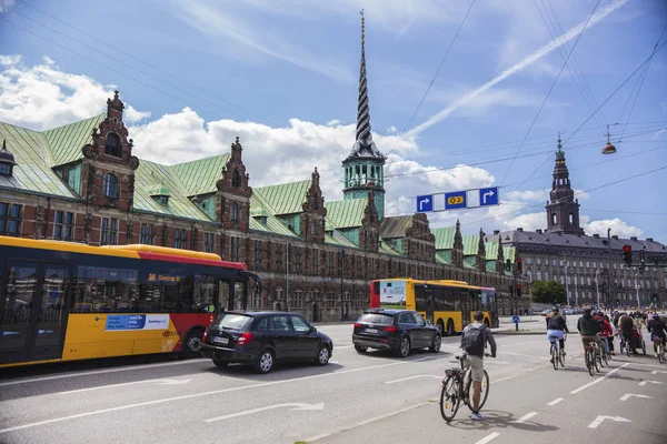 Cityscape Copenhague Brsen Também Conhecida Como Brsbygningen Bolsa Valores Século — Fotografia de Stock