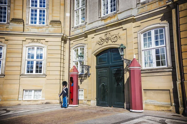 Fasad Amalienborg Palace Danmark — Stockfoto