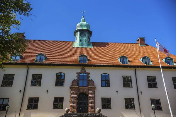 Paisaje Urbano Malmo Día Soleado Casas Históricas Malmo Downtown Suecia — Foto de Stock