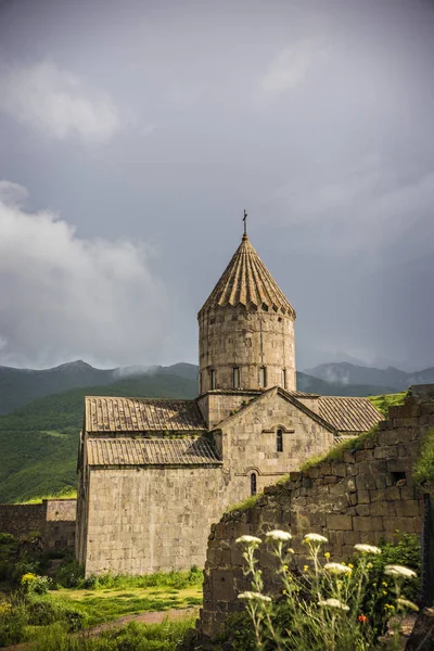 亚美尼亚的塔捷夫历史修道院 亚美尼亚 Tatev 教堂大楼 — 图库照片