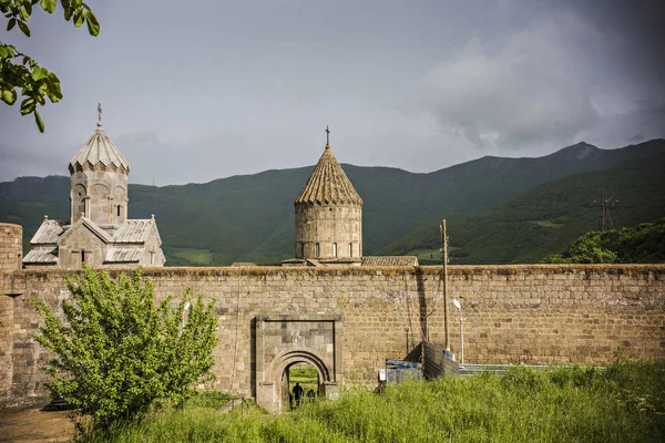 亚美尼亚的塔捷夫历史修道院 亚美尼亚 Tatev 教堂大楼 — 图库照片