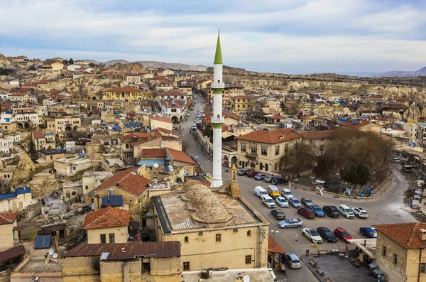 Ortahisar Turchia Dicembre 2018 Veduta Aerea Della Città Ortahisar Cappadocia — Foto Stock