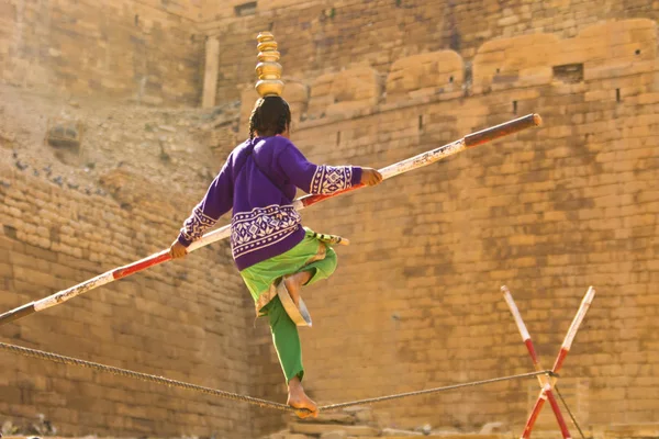 Jaisalmer India Aralık 2017 Jaisalmer Rajasthan Hindistan Daki Geleneksel Fuarda — Stok fotoğraf