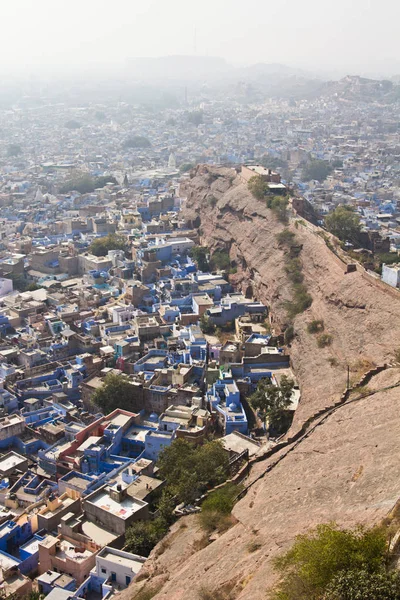 Jodhpur mavi şehir hava görünümünü, fotoğraf Mehrangarh Fort bakış açısıyla, Rajasthan, Hindistan yapılır