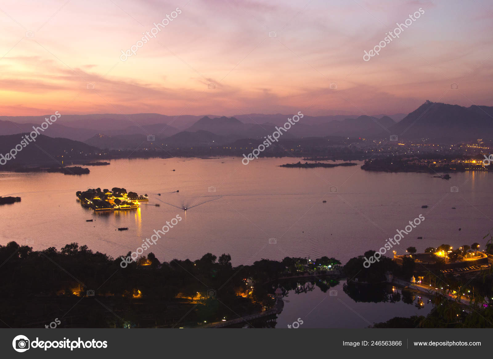 Udaipur India December 2017 Udaipur City View Subset Hotel - 