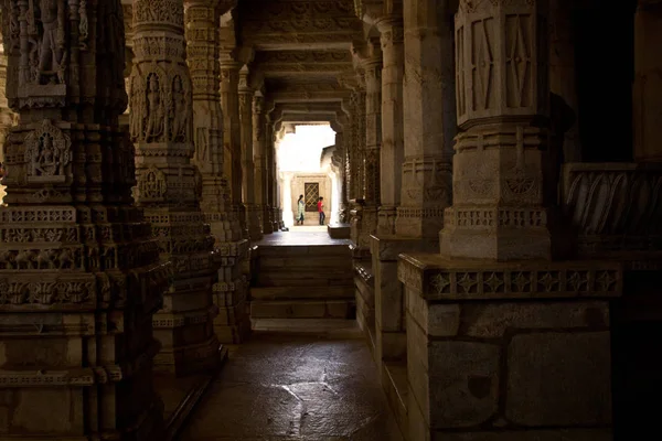 Ранакпур Индия Декабрь 2015 Мраморный Храм Джайн Ранакпуре Раджастан Индия — стоковое фото