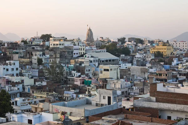 Udaipur India December 2017 Udaipur City View Hotel Roof Udaipur — ストック写真