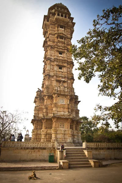 Chittaurgarh India December 2017 Chittorgarh Fort Rajasthan Legnagyobb Erőd Indiában — Stock Fotó