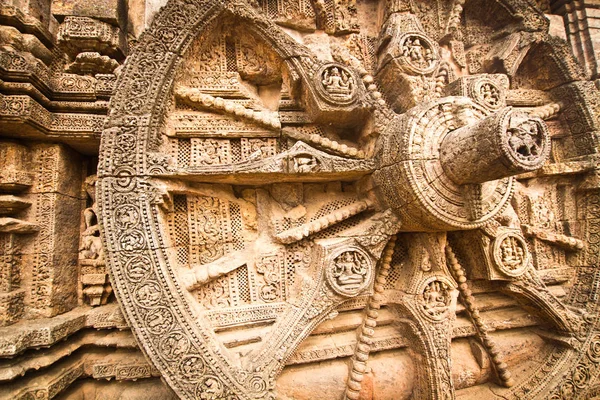 Konark Indie Leden 2016 Krásná Kamenná Sun Temple Století Světového — Stock fotografie