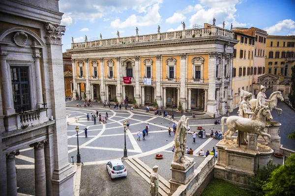 Roma Italia Maggio 2018 Veduta Aerea Piazza Del Campidoglio Nel — Foto Stock