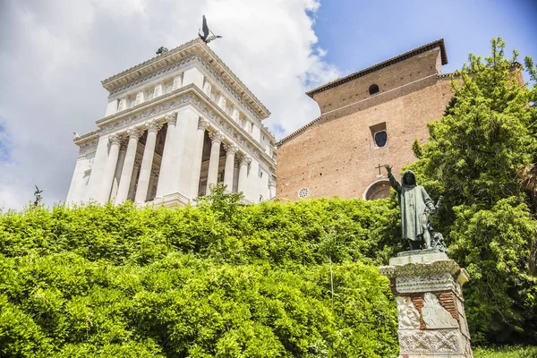 Roma Itália Maio 2018 Pilares Mármore Branco Museu Vittoriano Piazza — Fotografia de Stock