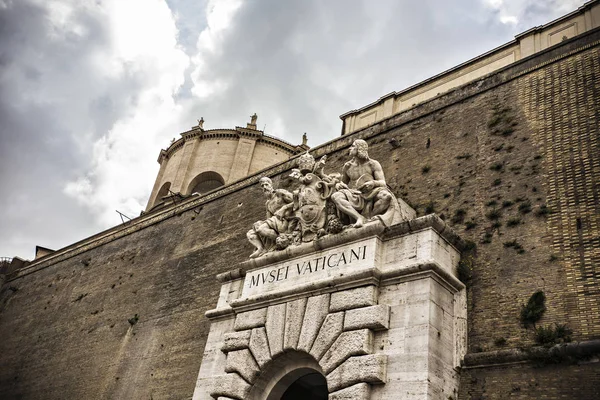 Vatikanen Rom Juni 2018 Entré Till Museerna Vatikanen Rom Italien — Stockfoto