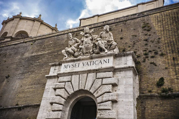 Vatikanen Rom Juni 2018 Entré Till Museerna Vatikanen Rom Italien — Stockfoto