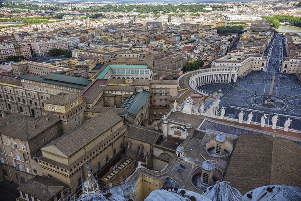 Vatican Mai 2018 Luftaufnahme Der Vatikanischen Stadt Und Des Peter — Stockfoto