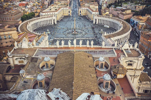 Vatican Mai 2018 Luftaufnahme Der Vatikanischen Stadt Und Des Peter — Stockfoto