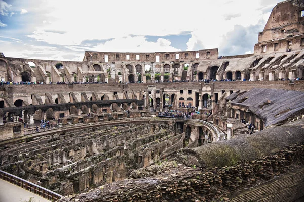 Roma Italia Junio 2018 Coliseo Romano Vista Interior Antigua Roma —  Fotos de Stock