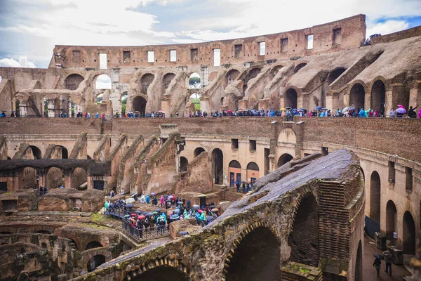 Roma Italia Junio 2018 Coliseo Romano Vista Interior Antigua Roma —  Fotos de Stock