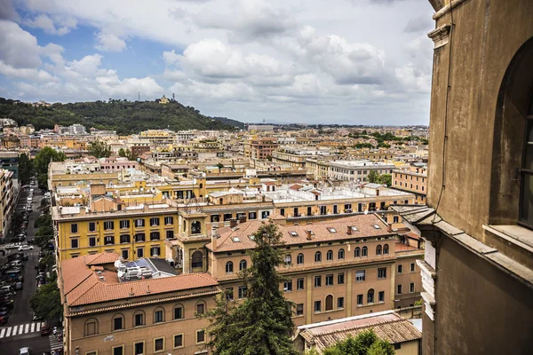 Vatican Mai 2018 Luftaufnahme Der Römischen Und Vatikanischen Stadt Aus — Stockfoto